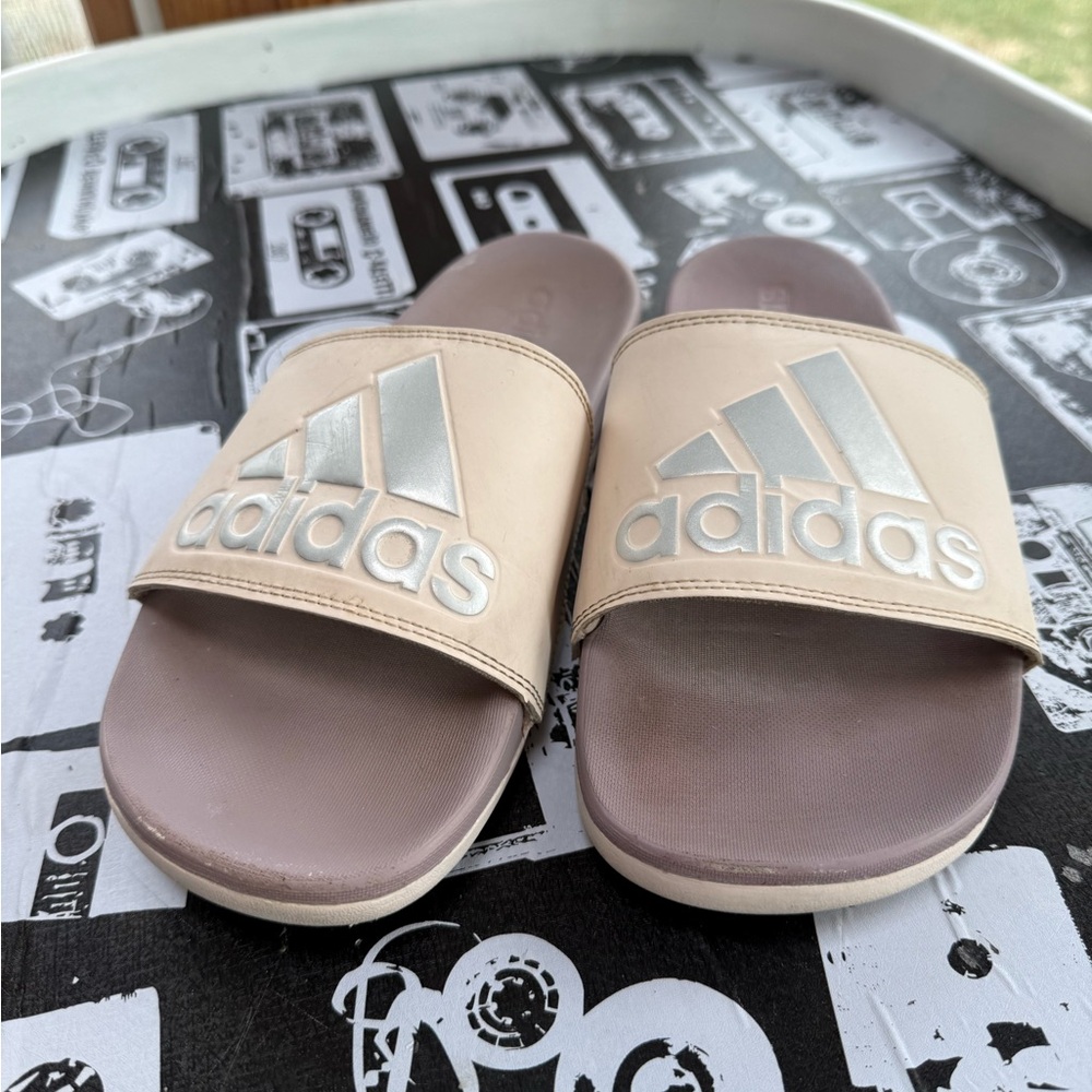 WOMEN'S ADIDAS ADILETTE COMFORT SPORT SLIDES - Picture 2 of 6